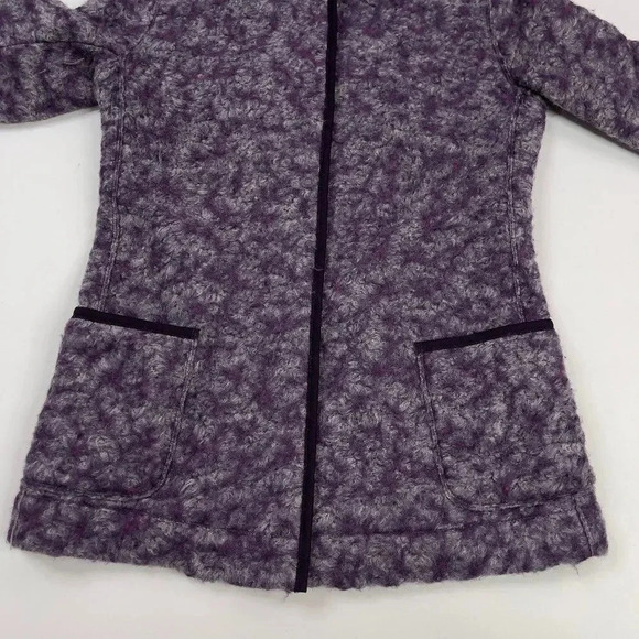 Lafayette 148 New York Purple Wool Hood Lightweight Jacket - Picture 7 of 12